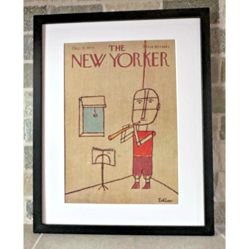 Framed 1974 The New Yorker Magazine Dec 9 Cover Robert Tallon Practice More